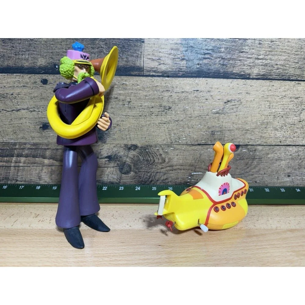 McFarlane The Beatles Yellow Submarine Figure With Submarine And Working